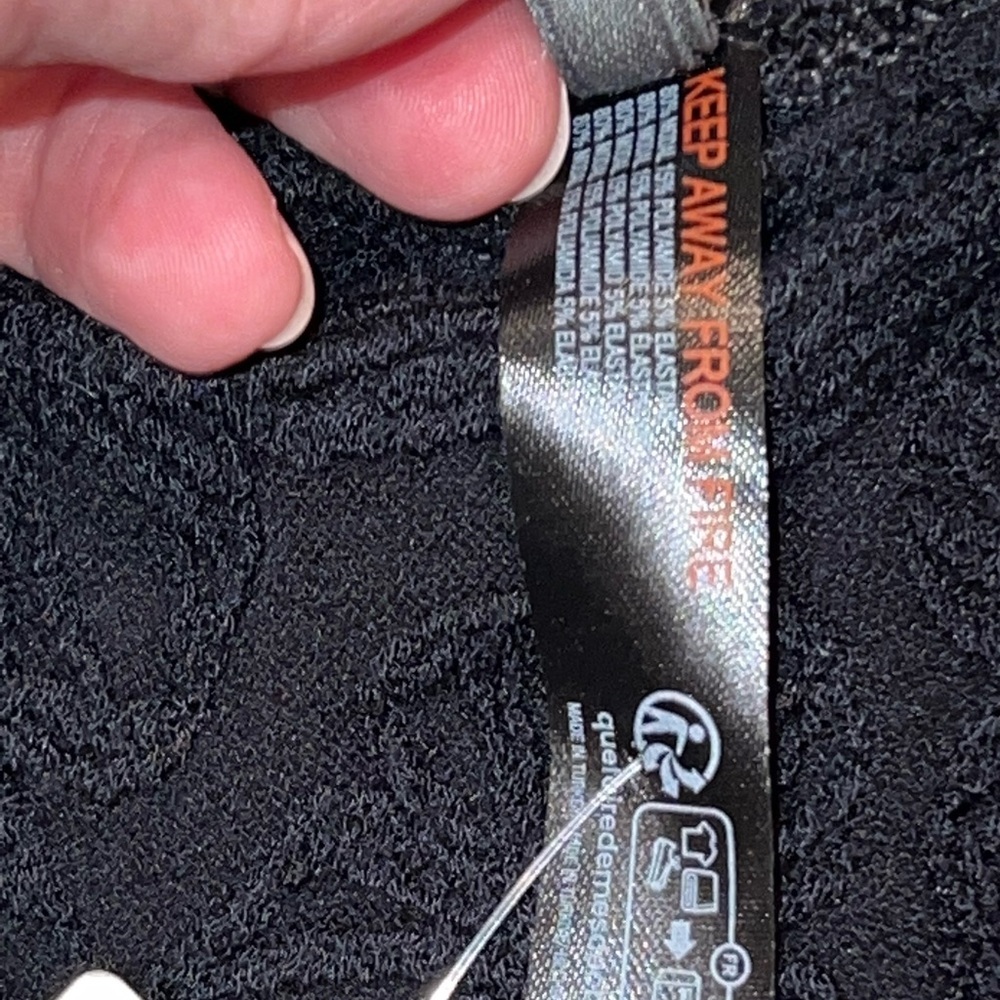 Anthropologie The Hannah Seamless Textured Tank Top Cropped Black XXS/XS New - Picture 5 of 6